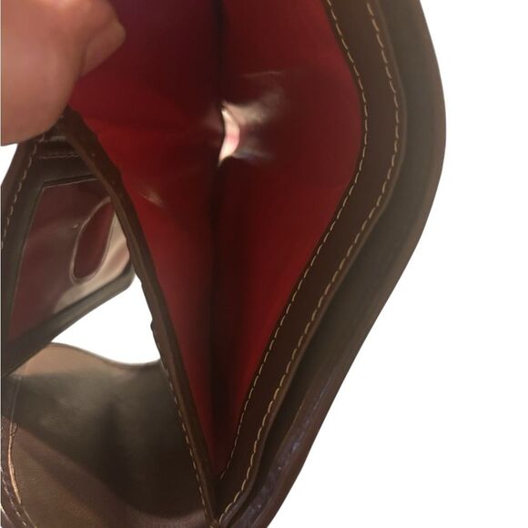 Dooney & Bourke Brown and Beige Bi-Fold Wallet - Picture 10 of 11